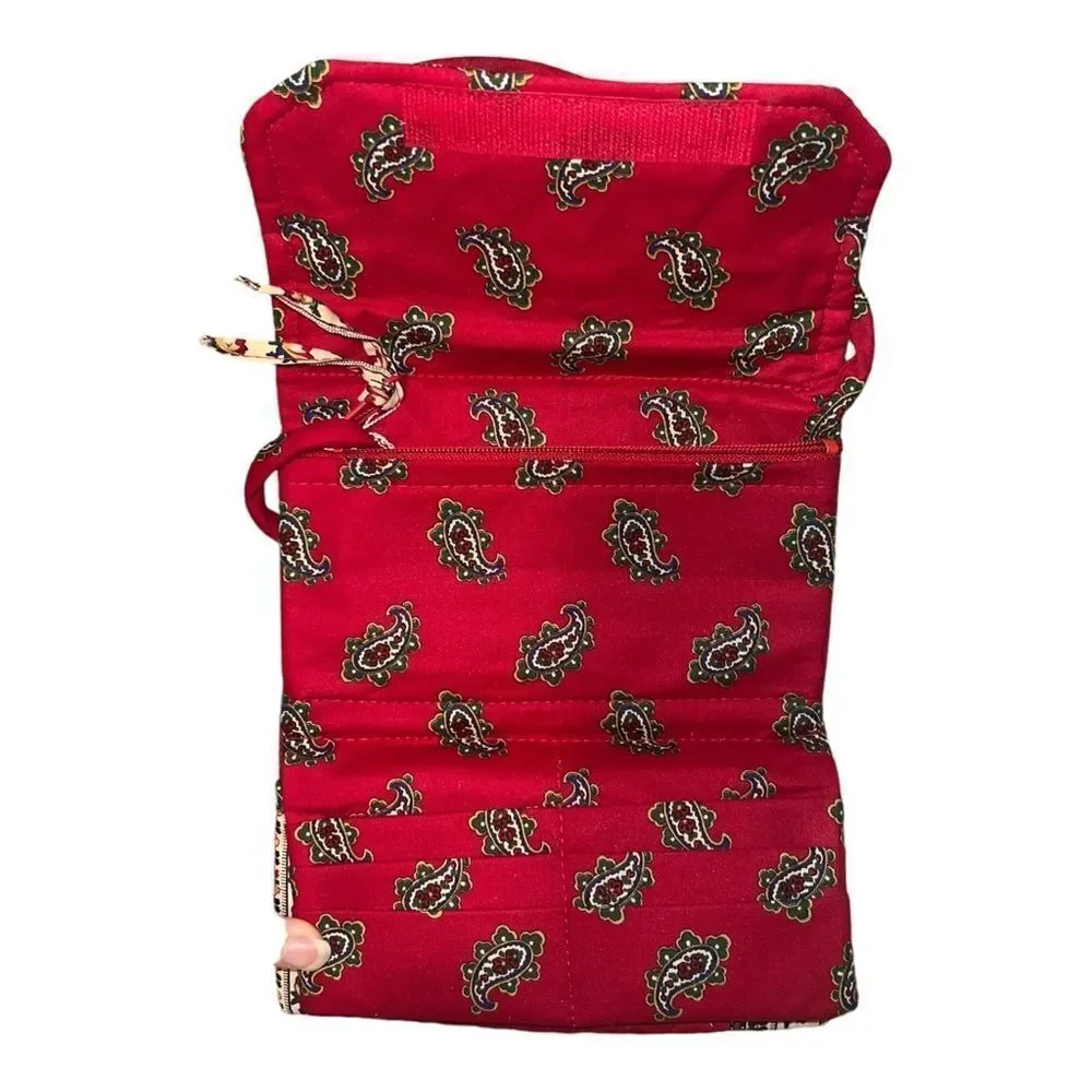 Vera Bradley Red Wallet with Strap Crossbody Vintage 1991 Made in USA NWT